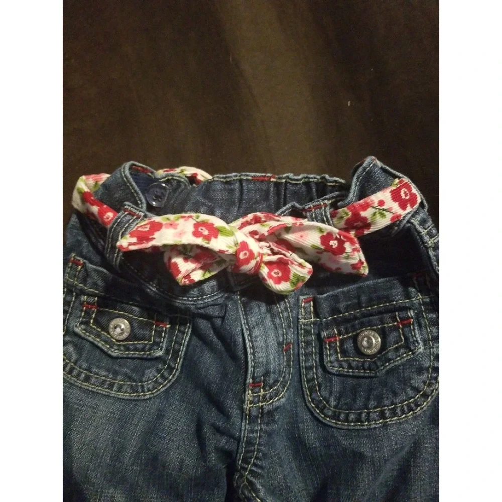 Gymboree cozy‎ owl jeans with belt 5 slim